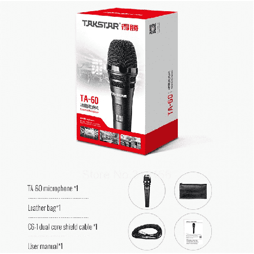 Микрофон проводной Takstar TA-60 - Фото 3 Микрофон проводной Takstar TA-60 - изображение 3