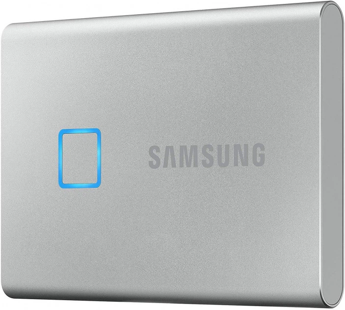 Зовнішній SSD-накопичувач 1 TB Samsung T7 Touch Silver (MU-PC1T0S/WW) - зображення 2