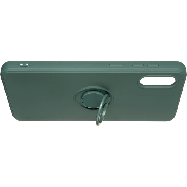 Чохол Fiji Holder Ring для Samsung Galaxy A02 (A022) бампер накладка з підставкою Dark Green - Фото 3 Чохол Fiji Holder Ring для Samsung Galaxy A02 (A022) бампер накладка з підставкою Dark Green - зображення 3