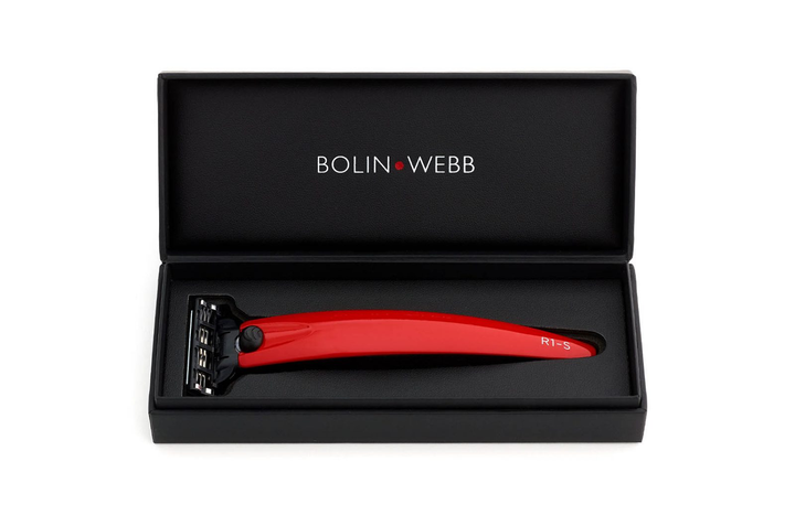 Бритва Bolin Webb R1-S Mach3 Razor, Monza Red в подарунковій коробці + 1 змінна касета - зображення 7