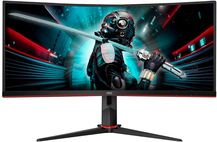 Монитор 34" AOC CU34G2/BK - Фото 1 Монитор 34" AOC CU34G2/BK - изображение 1