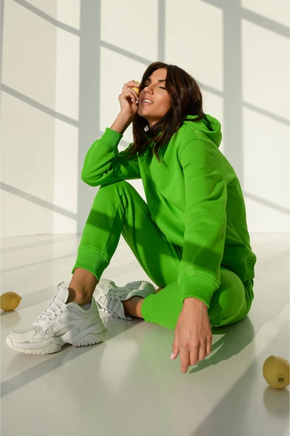 Жіночий спортивний костюм ONIOS Classic Tracksuit Зелений L 9320 - зображення 2