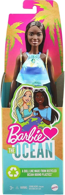 Кукла Барби Любит океан Barbie Loves The Ocean Beach-Themed Doll, Brunette (GRB37) - изображение 5