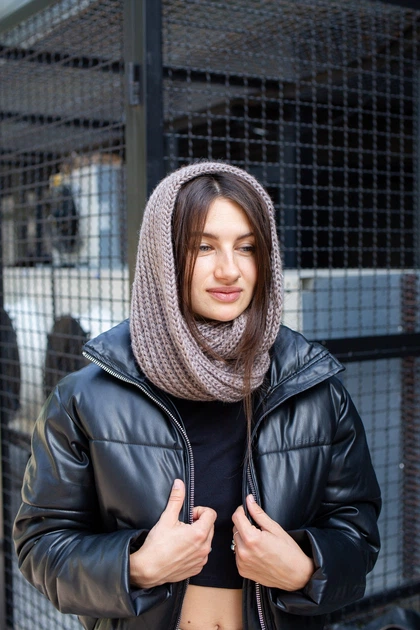 Шарф Хомут Without Scarf Woman Brown - Фото 4 Шарф Хомут Without Scarf Woman Brown - изображение 4
