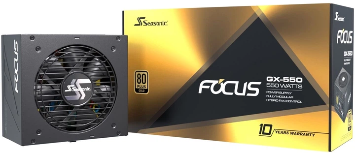 Блок живлення Seasonic Focus GX-550 (SSR-550FX) 550W Gold – фото