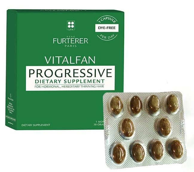 Дієтична добавка Rene Капсули від випадіння волосся Furterer Vitalfan Antichute Progressive 30 капсул (3282770203882) - зображення 2