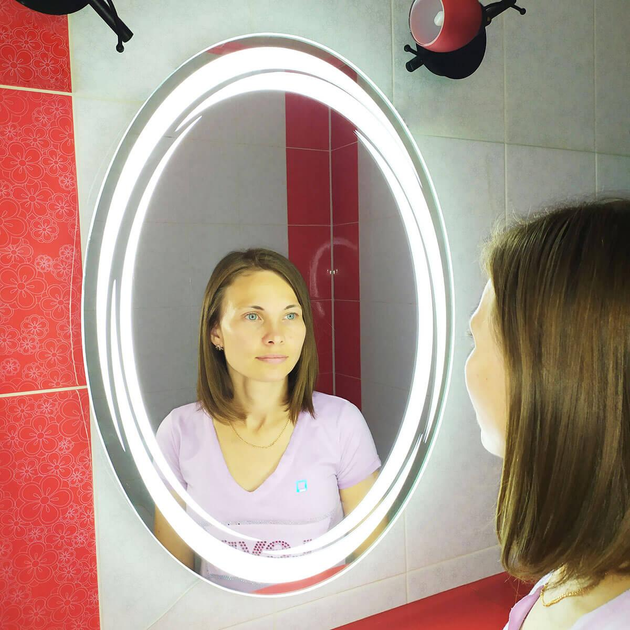 Зеркало SmartWorld Koriza серия Smart в ванную с подсветкой во весь ...