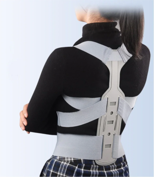 Коректор постави Smart Posture Corrector AP3 корсет для випрямлення хребта Сірий - зображення 4