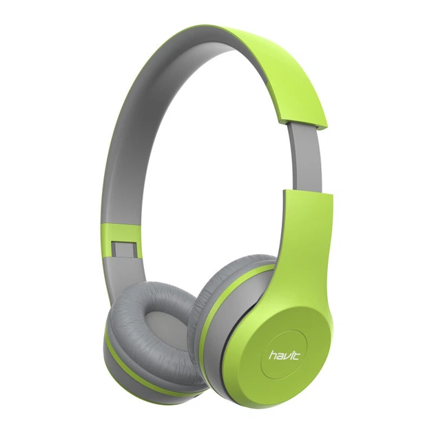 Бездротові навушники Havit HV-H2575BT green/grey - зображення 4