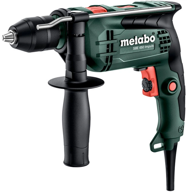 Ударний дриль Metabo SBE 650 Impuls у кейсі (600743500) - Фото 1 Ударний дриль Metabo SBE 650 Impuls у кейсі (600743500) - зображення 1