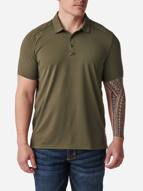 Поло тактическое 5.11 Tactical Рaramount Short Sleeve Polo 41221-186 M Ranger Green (2000980515202) - изображение 1