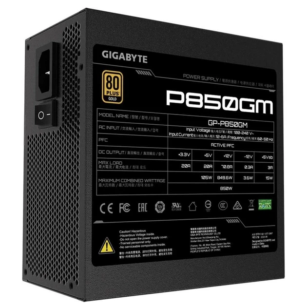 Блок питания Gigabyte 850W (GP-P850GM) - изображение 2