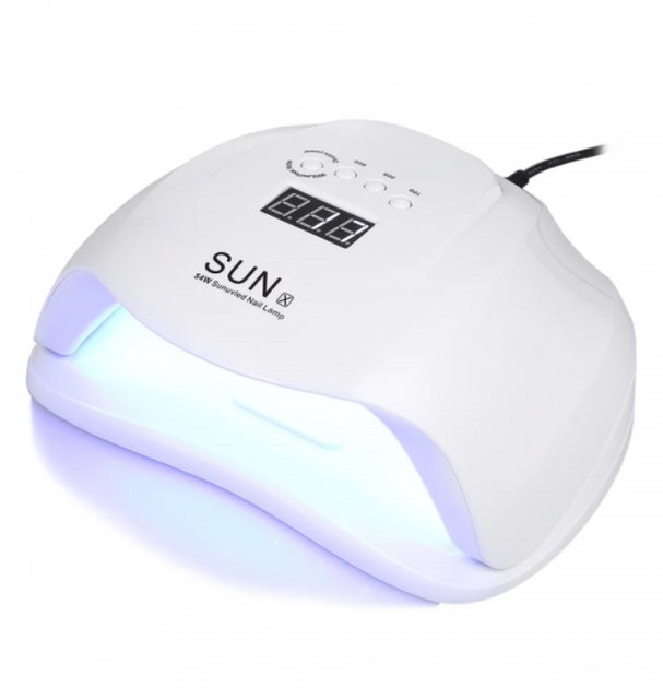 Лампа для манікюру і педикюру SUN X 54 W для сушіння гель-лаку, гелю SUN - Фото 2 Лампа для манікюру і педикюру SUN X 54 W для сушіння гель-лаку, гелю SUN - зображення 2