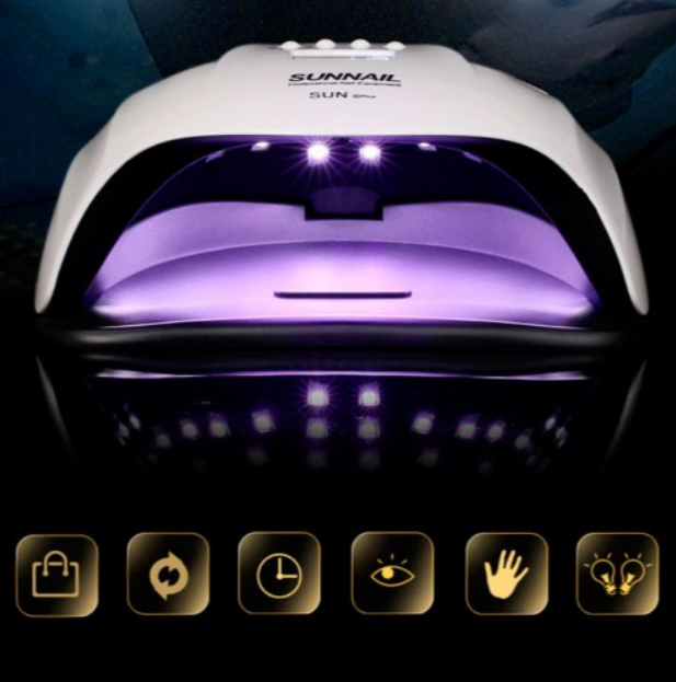 Лампа для ногтей SUN-X Professional UV/LED 2 в 1 на 72W для сушки гель-лака, геля, объемная, на две руки - изображение 7