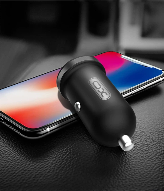 Автомобильное зарядное устройство XO TZ08 2 USB 2.1A кабель microUSB в комплекте Black (17729) - Фото 4 Автомобильное зарядное устройство XO TZ08 2 USB 2.1A кабель microUSB в комплекте Black (17729) - изображение 4