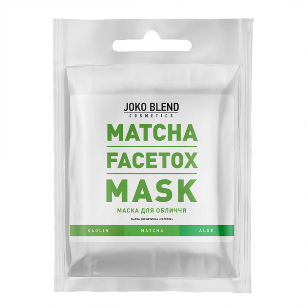 Маска для лица JOKO BLEND matcha facetox mask 20 гр (4823099500987) (0098480) - изображение 1