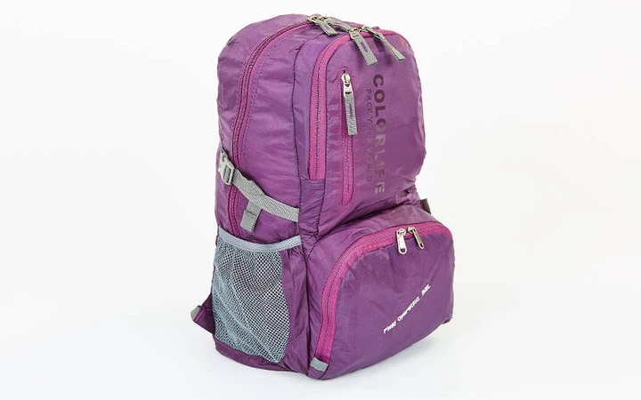 Рюкзак спортивний planeta-sport V-35л COLOR LIFE 1554 46х30х17см Фіолетовий - Фото 1 Рюкзак спортивний planeta-sport V-35л COLOR LIFE 1554 46х30х17см Фіолетовий - зображення 1