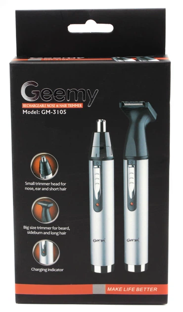 Триммер для носа / бровей / усов Geemy Gm-3105 Silver - изображение 4