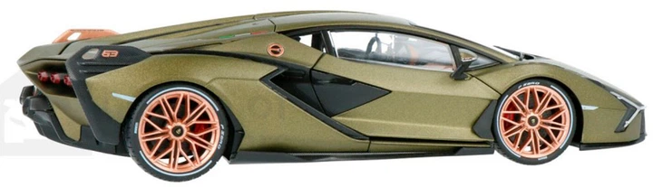 Автомодель Bburago Lamborghini Sian FKP 37 1:18 Зелена (4893993110469) - зображення 5