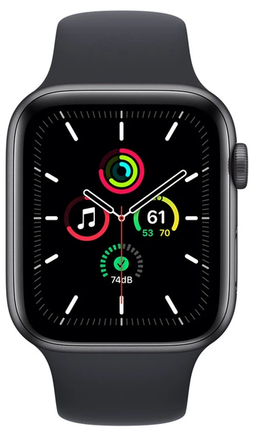 ROZETKA | Смарт-годинник Apple Watch SE GPS 44 mm Space Grey Aluminium Case  with Midnight Sport Band (MKQ63UL/A). Ціна, купити Смарт-годинник Apple  Watch SE GPS 44 mm Space Grey Aluminium Case with