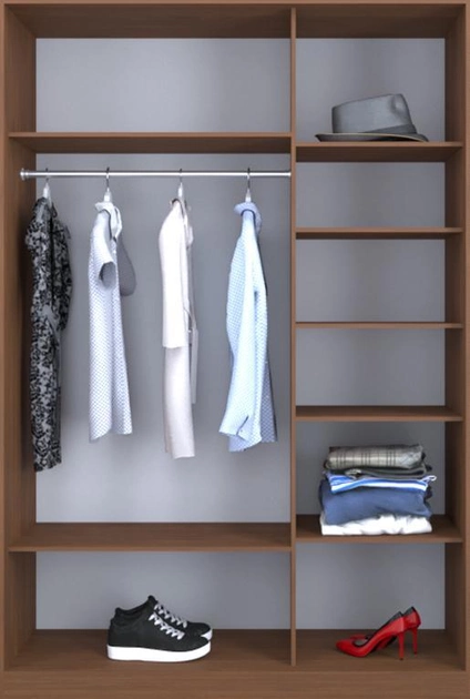 Открытая гардеробная система: плюсы и минусы, самостоятельная сборка, фото в интерьере