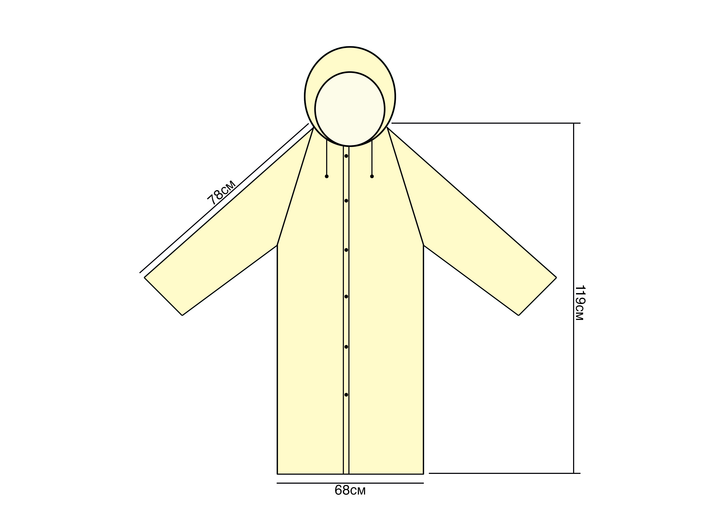 Плащ-дощовик Жовтий AMZ S-XL 419-13822074 - зображення 8