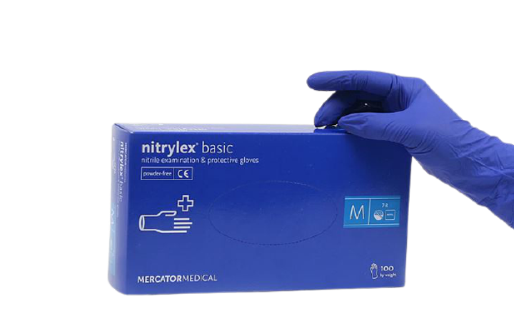 Перчатки нитриловые NITRYLEX BASIC нестерильные неопудренные (S) - изображение 2