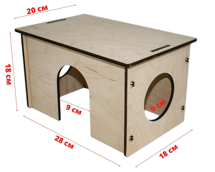 Как сделать деревянный домик для шиншиллы своими руками