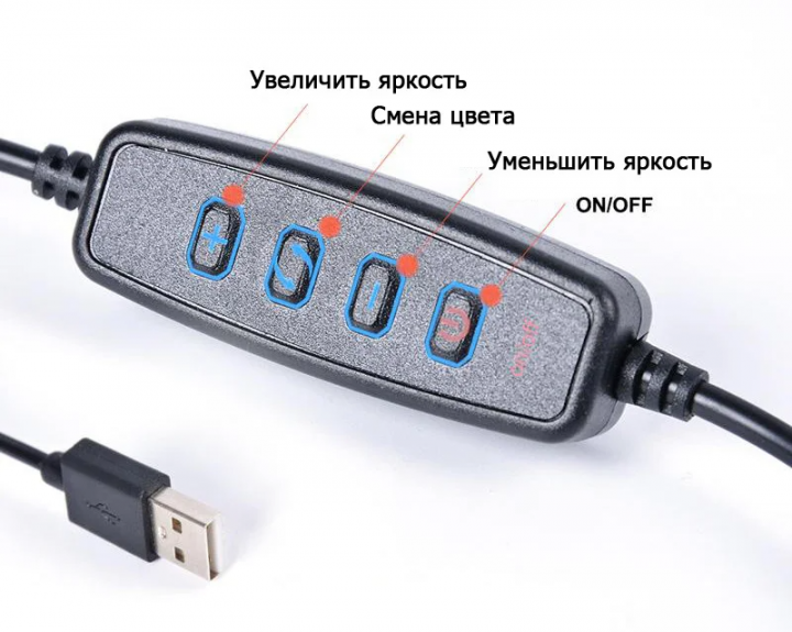 Кольцевая led лампа настольная Phone Live Fill Light WN-20 (MD14676) - Фото 8 Кольцевая led лампа настольная Phone Live Fill Light WN-20 (MD14676) - изображение 8