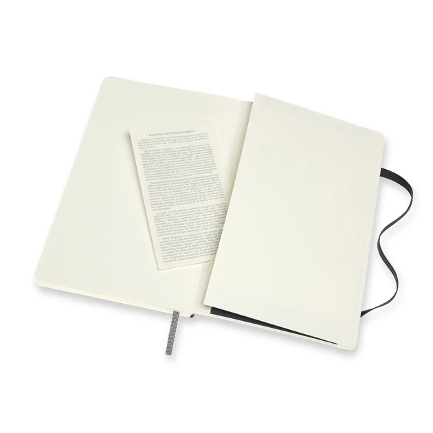 Записник Moleskine Classic середній / Лінійка-Нелінований Чорний М’який (8056420852974) - изображение 5