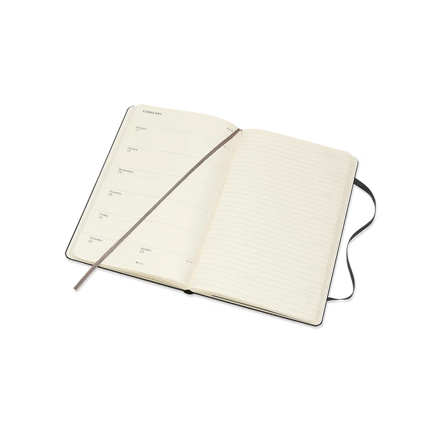 Щотижневик Moleskine 2019-2020 середній Чорний (8058647629421) - изображение 6