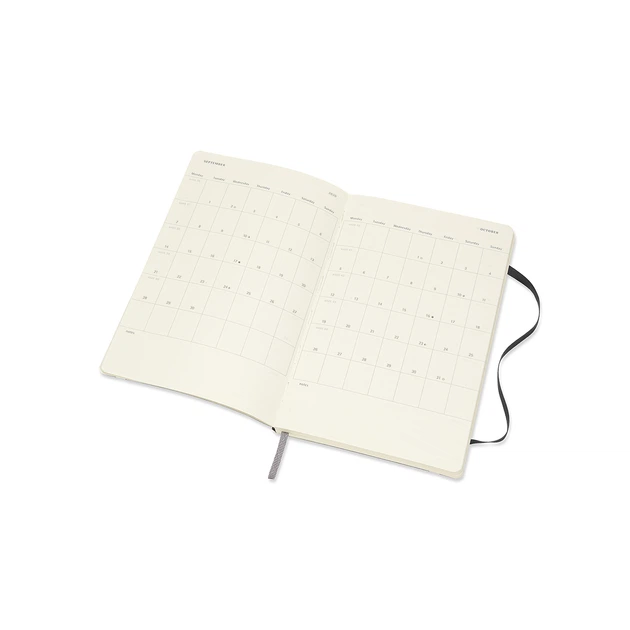 Щотижневик Moleskine 2019-2020 середній Чорний М’який (8058647629490) - изображение 4