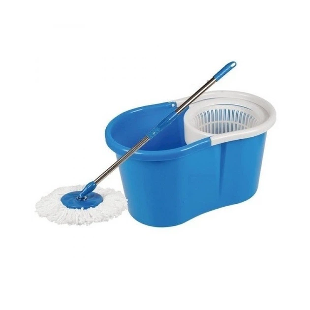 Універсальна швабра з віджимом-центрифугою та відром - Easy Mop Spin & Go 360° синя - Фото 2 Універсальна швабра з віджимом-центрифугою та відром - Easy Mop Spin & Go 360° синя - зображення 2