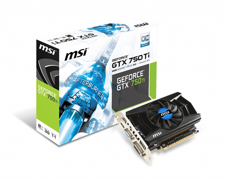 Видеокарта Msi GeForce GTX 750 Ti 2GB GDDR5 128bit Б/У – Фото.