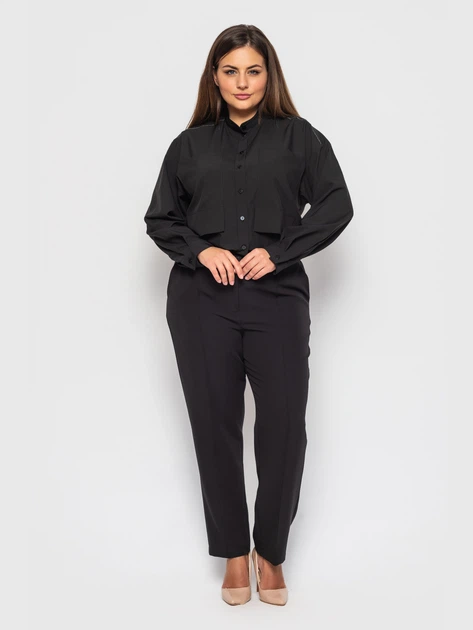 Блуза "Синобия" (черный) 56 (XXXXL) - Фото 5 Блуза "Синобия" (черный) 56 (XXXXL) - изображение 5