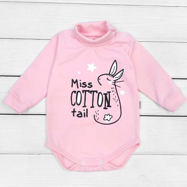 Боди с начесом Dexter`s dexter`s cotton tale 80 см розовый - Фото 1 Боди с начесом Dexter`s dexter`s cotton tale 80 см розовый - изображение 1