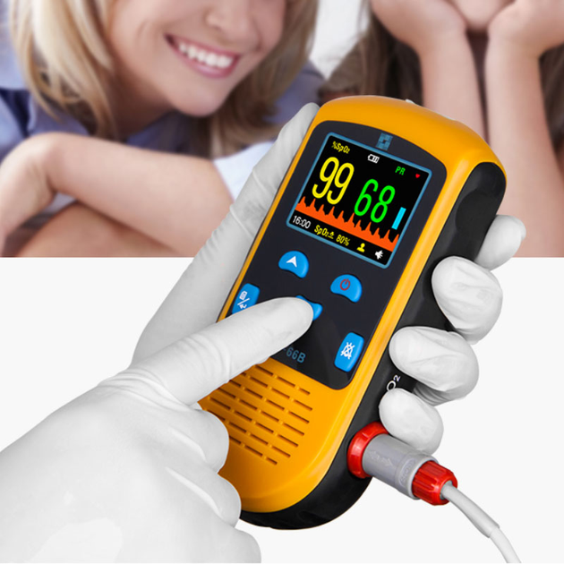 Пульсоксиметр на палец профессиональный Creative Medical PC-66B портативный аппарат для измерения сатурации крови пульсометр и показания индекса перфузии (PC-66B) - изображение 2