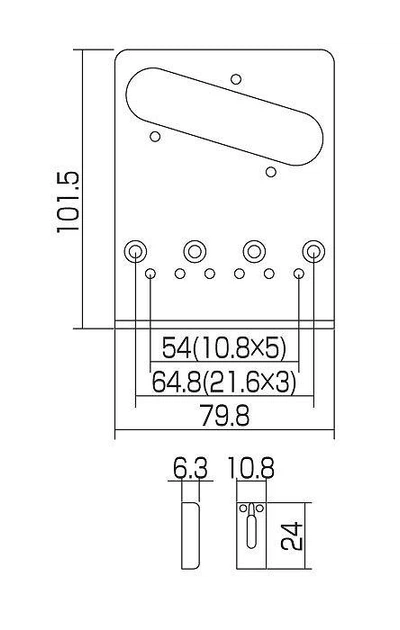 Бридж для електрогітари GOTOH GTC202 (C) - Фото 2 Бридж для електрогітари GOTOH GTC202 (C) - зображення 2