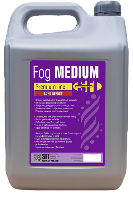 Рідина для диму машини Fog Medium Premium 5л - Фото 1 Рідина для диму машини Fog Medium Premium 5л - зображення 1
