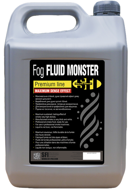 Рідина для диму машини SFI Fog Monster Premium 1л - Фото 2 Рідина для диму машини SFI Fog Monster Premium 1л - зображення 2
