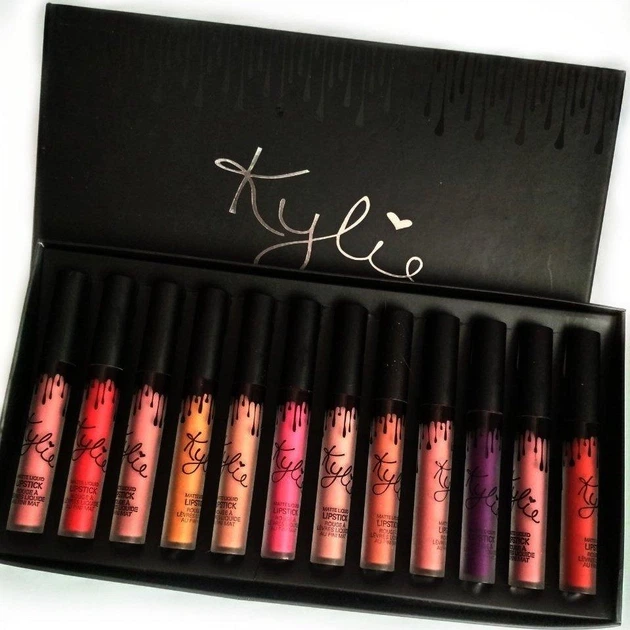 Набір рідких матових помад Kylie Black Edition 12шт. 8653 130362 - зображення 3