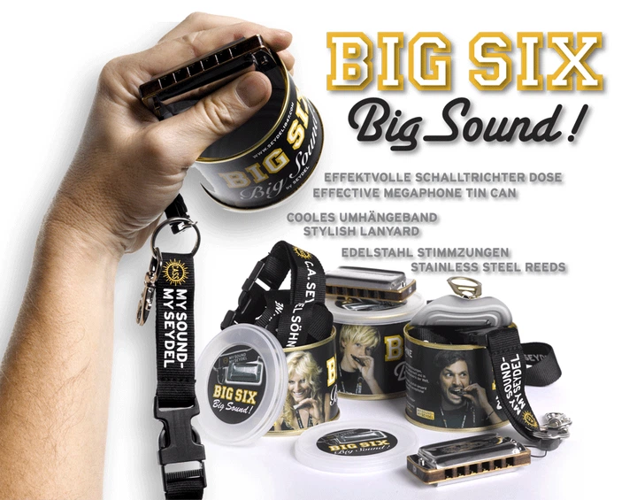 Губная гармоника SEYDEL BIG SIX CLASSIC C-major - Фото 3 Губная гармоника SEYDEL BIG SIX CLASSIC C-major - изображение 3