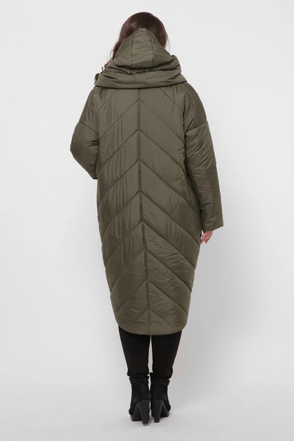 Женская зимняя куртка Welltre "Blanket" 60 оливковый - изображение 3
