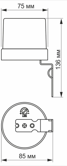 Датчик освещенности VIDEX VL-SN03 25A 220V фотометрический - изображение 3