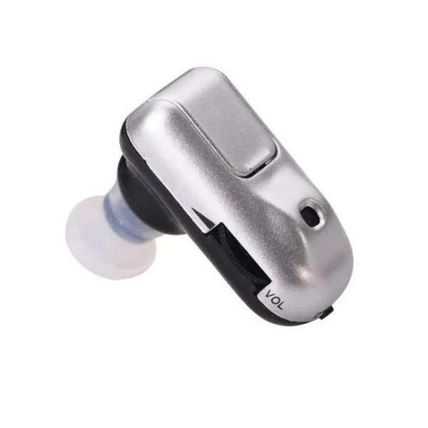 Слуховий апарат - Підсилювач звуку MICRO PLUS, сріблястий - зображення 2