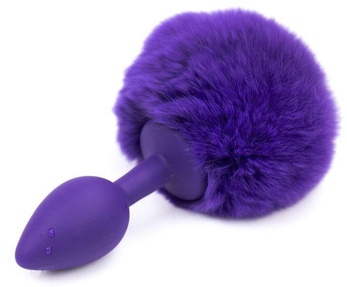 Анальная пробка Slash с круглым хвостиком Silicone Anus Plug, S цвет фиолетовый (20752807000000000) - изображение 1