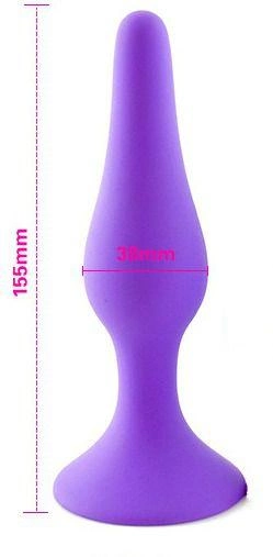 Анальна пробка Slash в формі краплі, XL колір фіолетовий (22321017000000000) - зображення 1