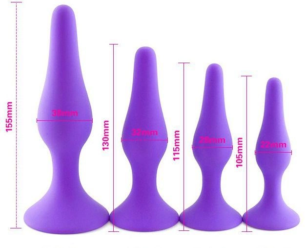 Анальна пробка Slash в формі краплі, XL колір фіолетовий (22321017000000000) - зображення 2