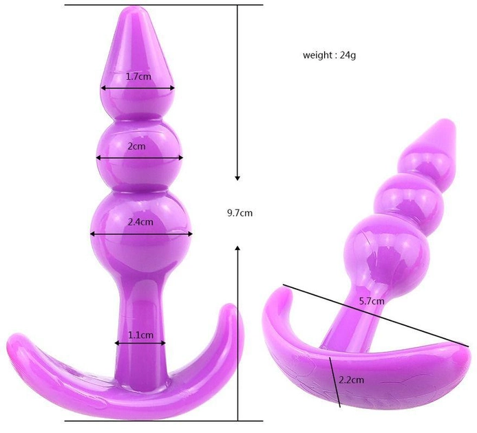 Глянцевий анальна пробка Slash колір фіолетовий (22316017000000000) - зображення 2