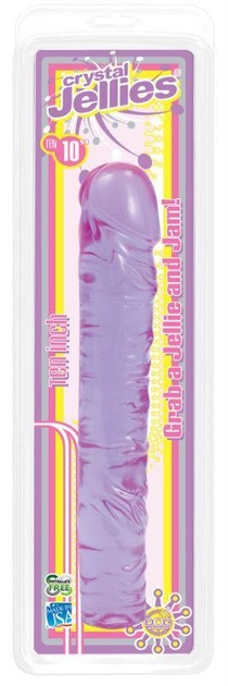 Фалоімітатор Doc Johnson Crystal Jellies Classic 10 inch колір бузковий (08656009000000000) - зображення 2